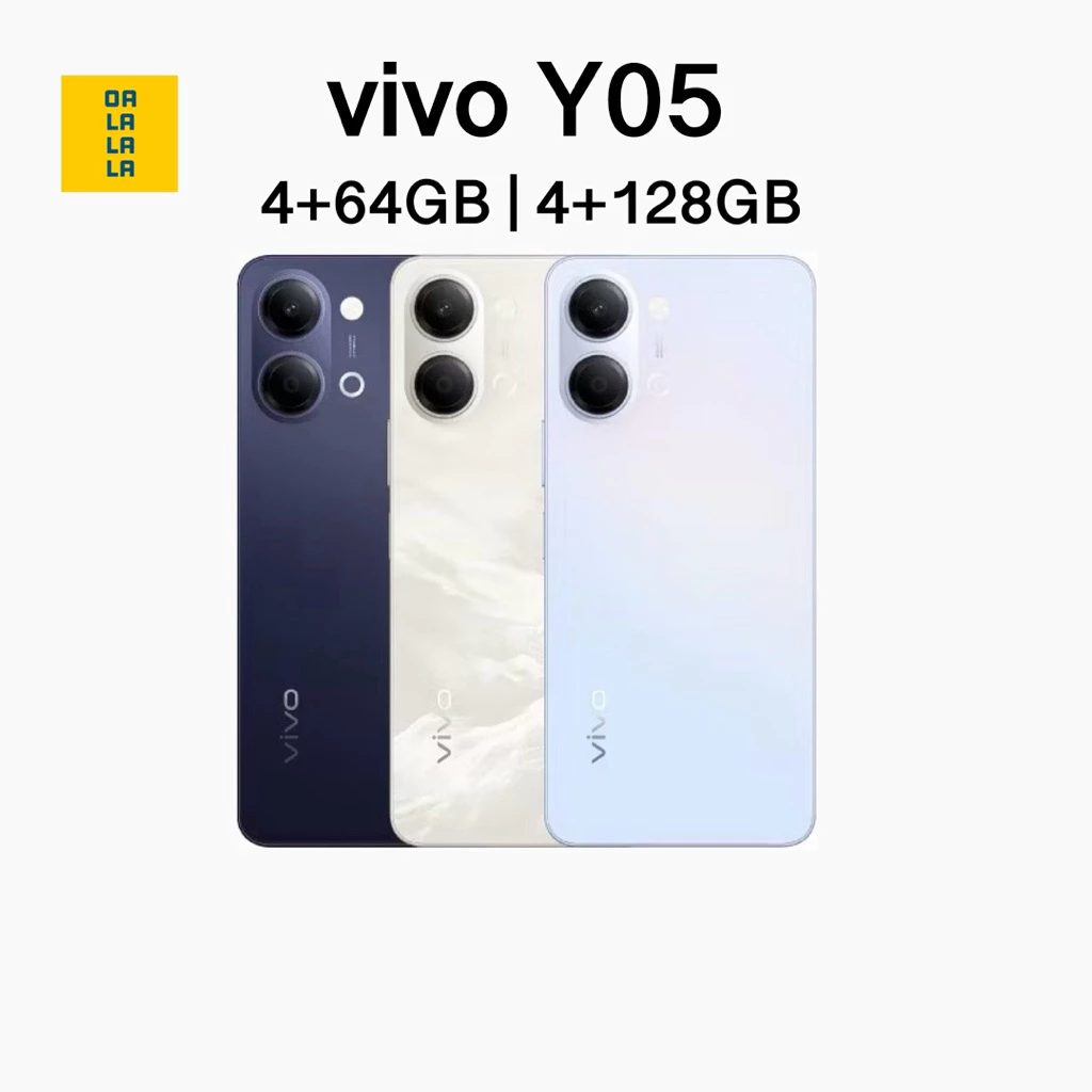 vivo Y05 [4+64GB | 4+128GB] เครื่องศูนย์แท้ รับประกันศูนย์ไทย 1 ปี