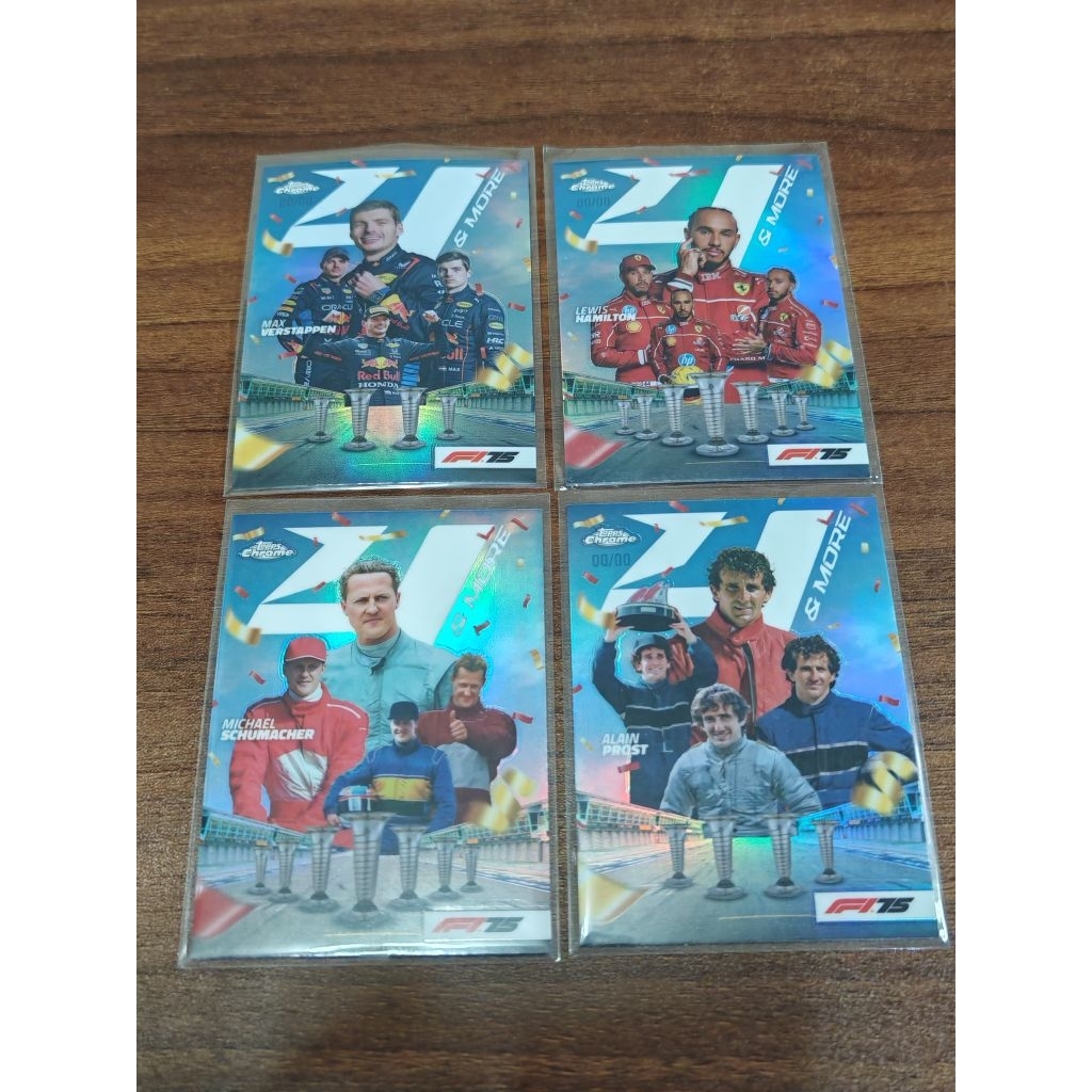 การ์ด f1 topps chrome 2025 4 & more insert