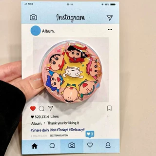(ส่งทันที!) Supercase | Magnatic Cartoon Griptok Shin Chan ชินจัง กริ๊บท็อก แม่เหล็ก การ์ตูน Popsocket ขาตั้งมือถือ