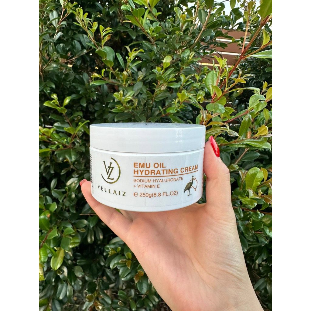 Emu Oil Hydrating Cream ขนาด 250g ที่มีส่วนผสมของ Sodium Hyaluronate