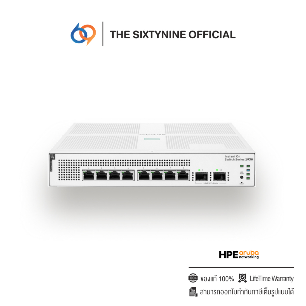 HPE Aruba Instant On 1930 8G 2SFP POE 124W Switch (JL681A)