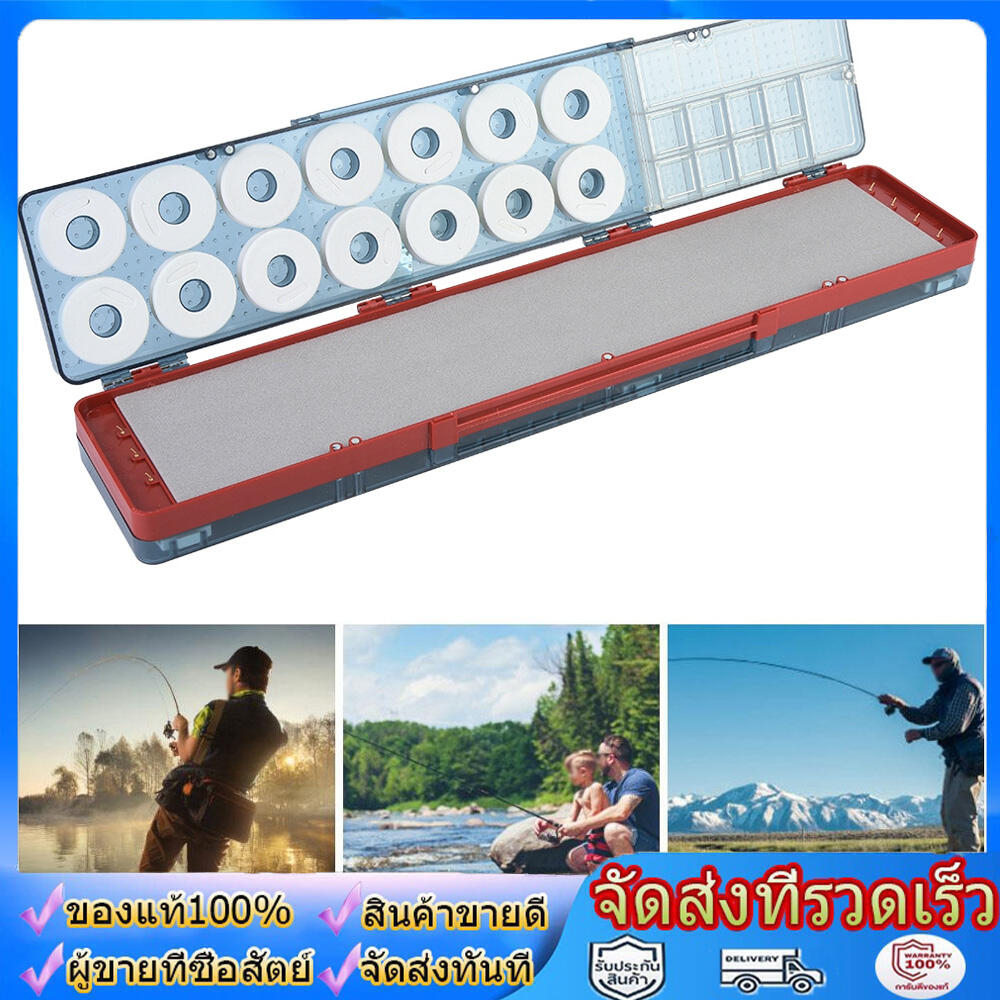 กล่องใส่อุปกรณ์ตกปลา กล่องใส่คันเบ็ดตกปลา สายเอ็นตกปลา Winding Board Storage Case Multi-Function FLOAT