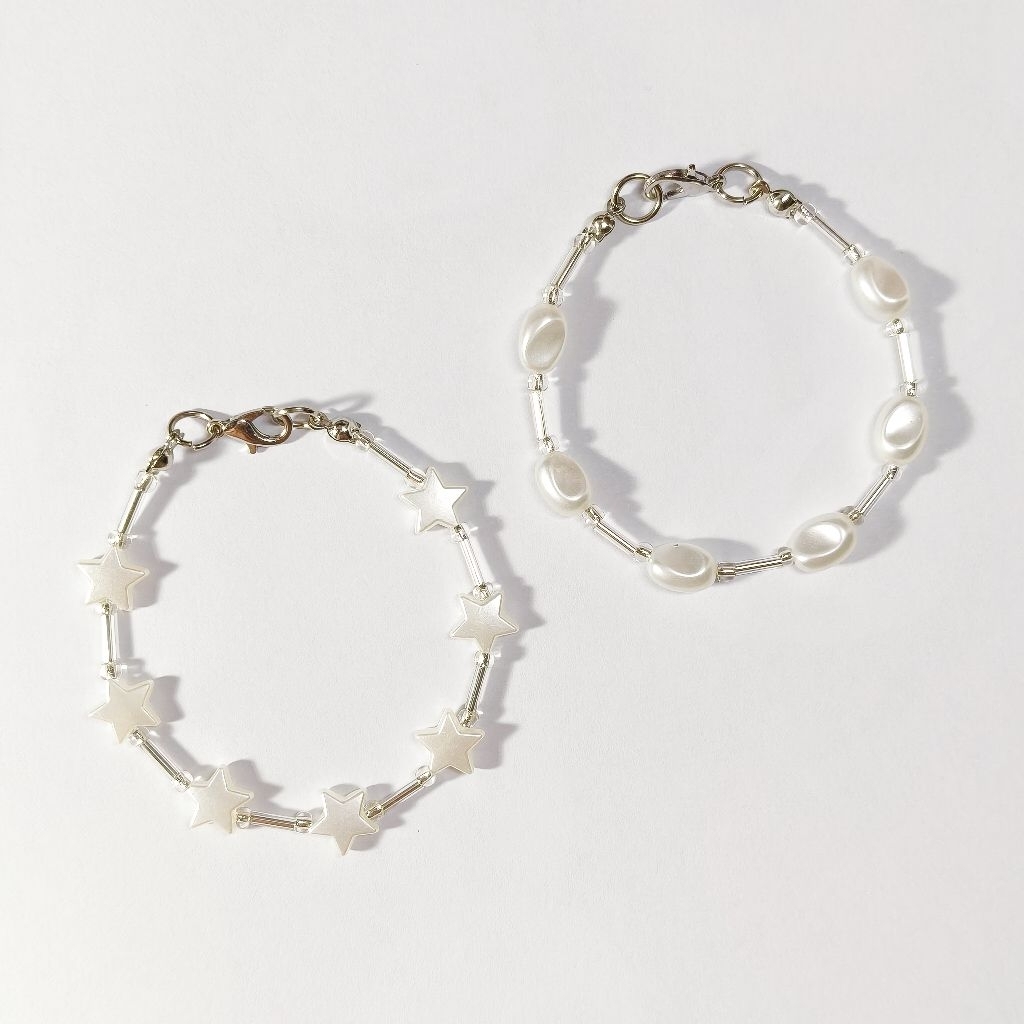 🤍 สร้อยข้อมือไข่มุกเกาหลี Minimal Pearl Bracelet