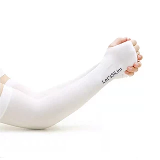 【5/12คู่】ปลอกแขนกันแดด กันUV ยืดหยุ่น เย็นสบาย สีพื้น ฟรีไซส์ ใส่ได้ทั้งชายและหญิง FZ001