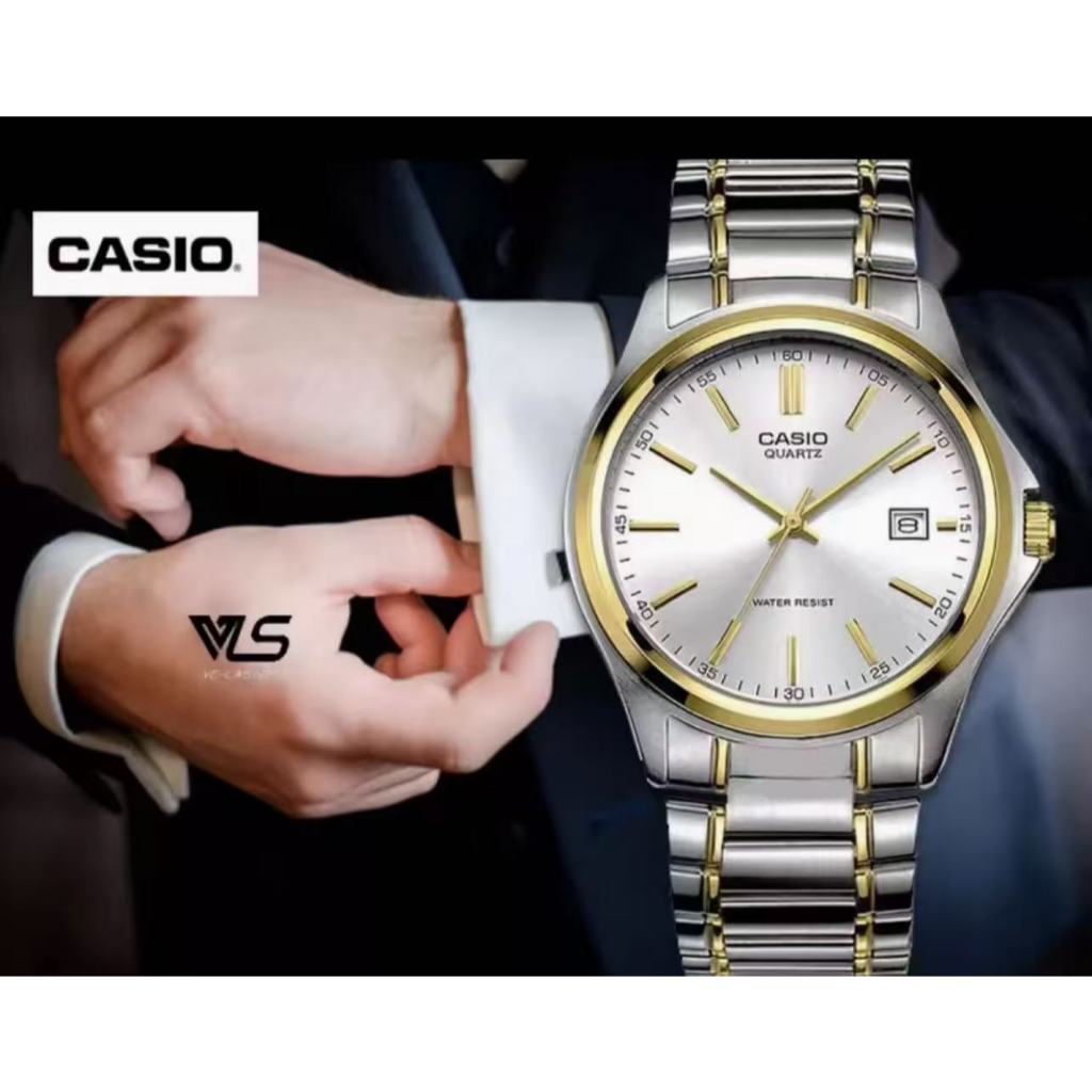 นาฬิกา รุ่น 1183 หน้าปัดกระจกมิเนอรัล ขนาด 38มม. สีขาวทอง สายสแตนเลส พร้อมกล่องครบชุด