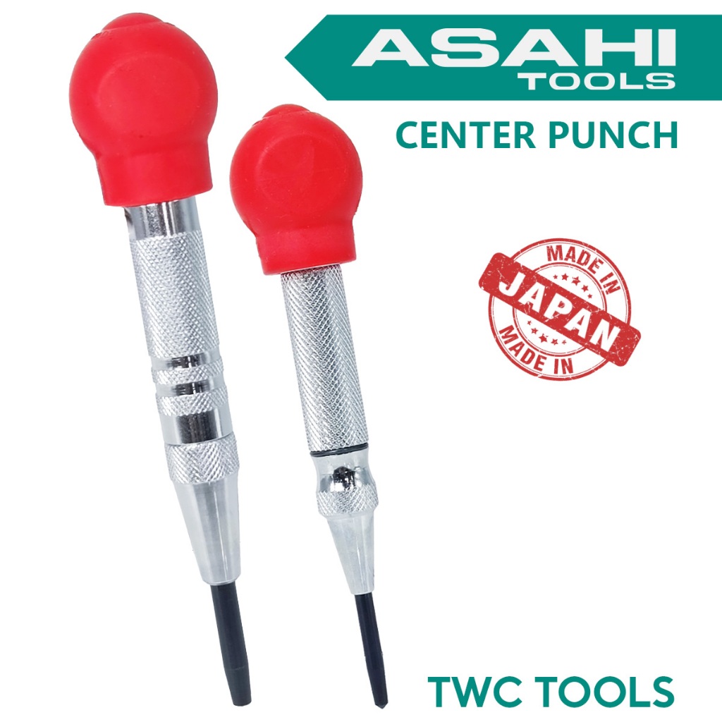 ASAHI เหล็กนำศูนย์ออโต้ รุ่นใหม่!!! เหล็กส่ง เหล็กตอกออโต้ เหล็กมาร์ครู Auto Center Punch อาซาฮี ญี่ปุ่นแท้