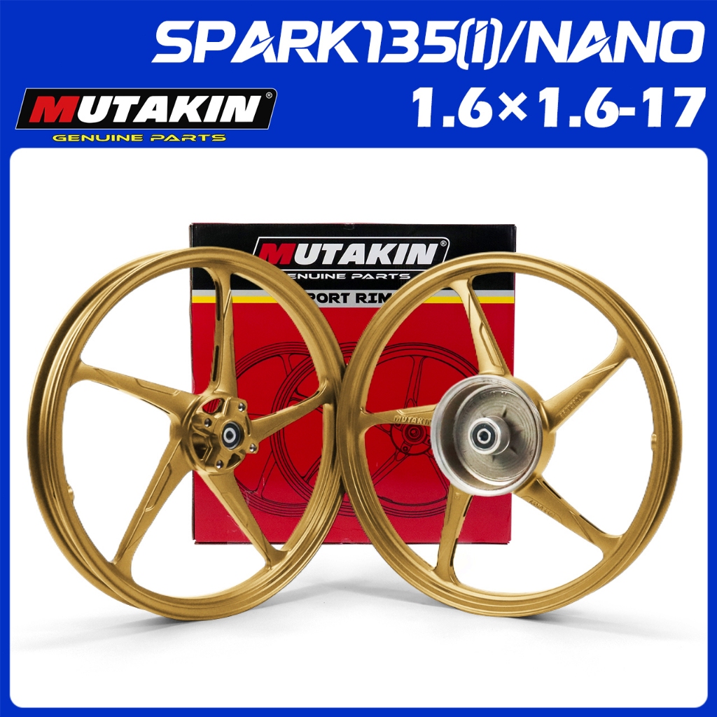 MUTAKIN SP500 ขอบ17 สำหรับเว SPARK135 SPARK135i NANO SPARK115 JUPITER SIGHT SS2 Y110 100s 1.60 x 1.60 - 17