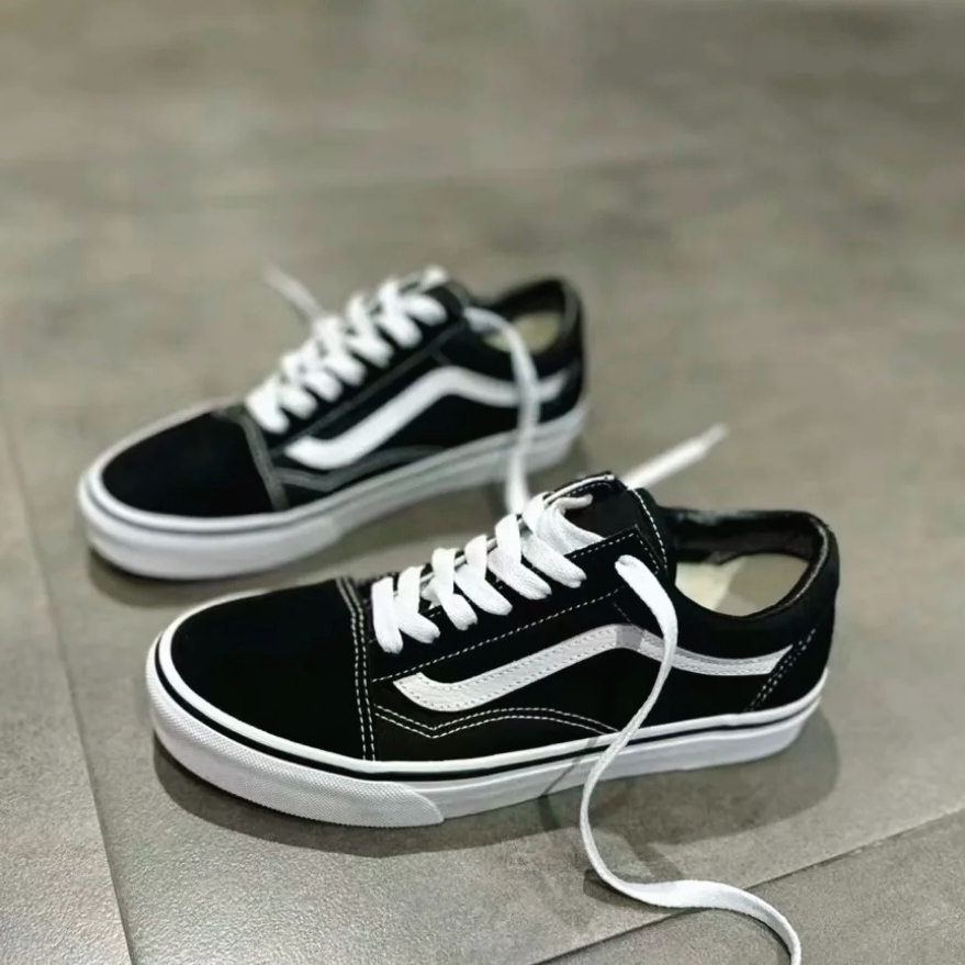 Old Skool (Classic) - Blackรองเท้าผ้าใบ Low-Topสวมใส่สบาย ขนาด36-45ใส่ได้ทั้งชายและหญิง รองเท้าลำลอง