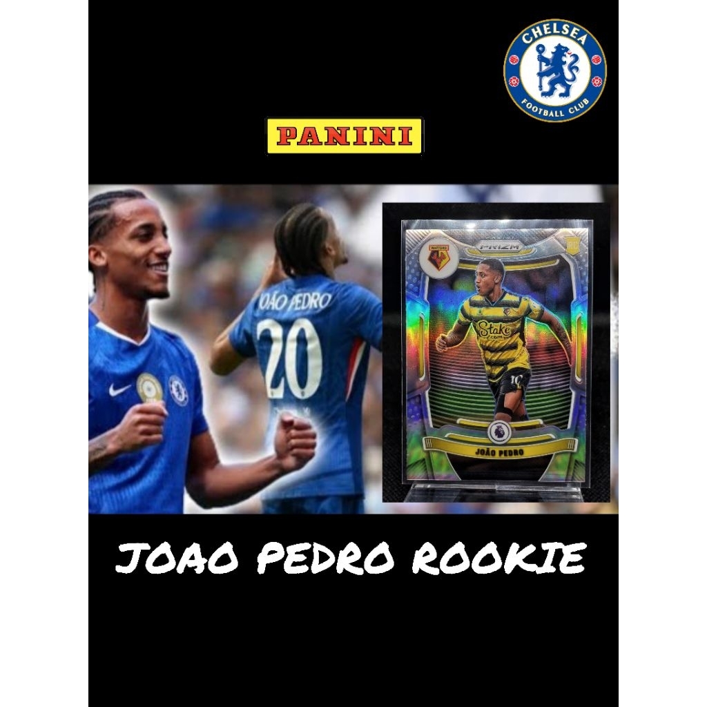 การ์ดฟุตบอล Joao Pedro ปี Rc 2021-22 Panini Prizm Premier Silver