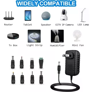 อะแดปเตอร์แปลงพาวเวอร์ซัพพลาย 12V 2A AC DC 12Volt AC 100V-240V เป็น DC 12Volt 2A 1.5A 1A charger