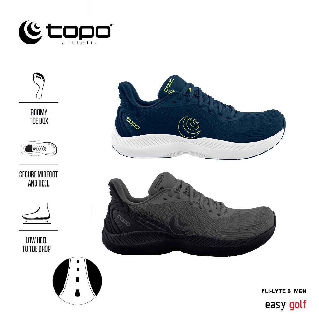 TOPO ATHLETIC ROAD  FLI-LYTE 6  MEN'S RUNNING SHOES  รองเท้าวิ่งกีฬา วิ่งถนนผู้ชาย