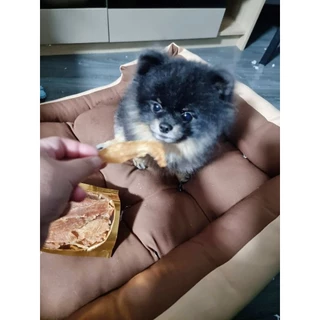(อบใหม่ทุกวัน) สันในไก่อบแห้ง กลิ่นหอมกรอบ ขนมสุนัขแสนอร่อย