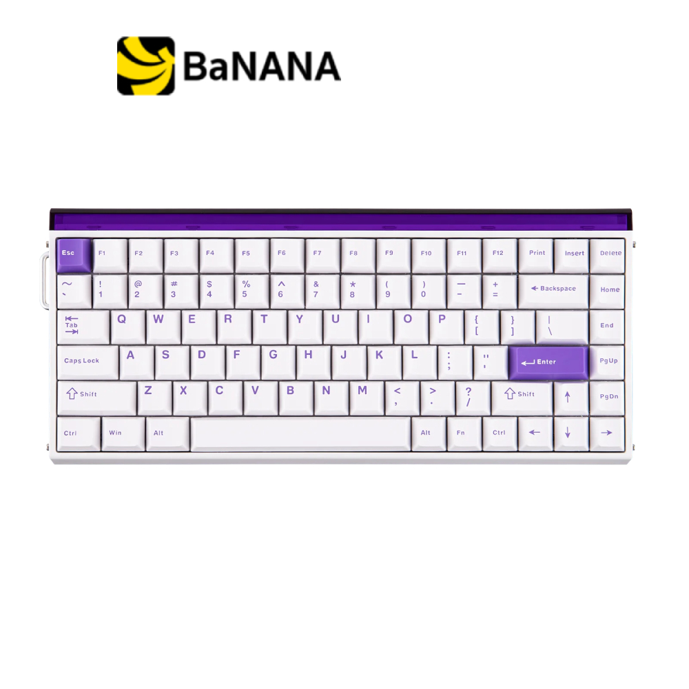 คีย์บอร์ดเกมมิ่ง AULA HERO 84 HE (WHITE/PURPLE) PLUTO MNT SWITCH by Banana IT