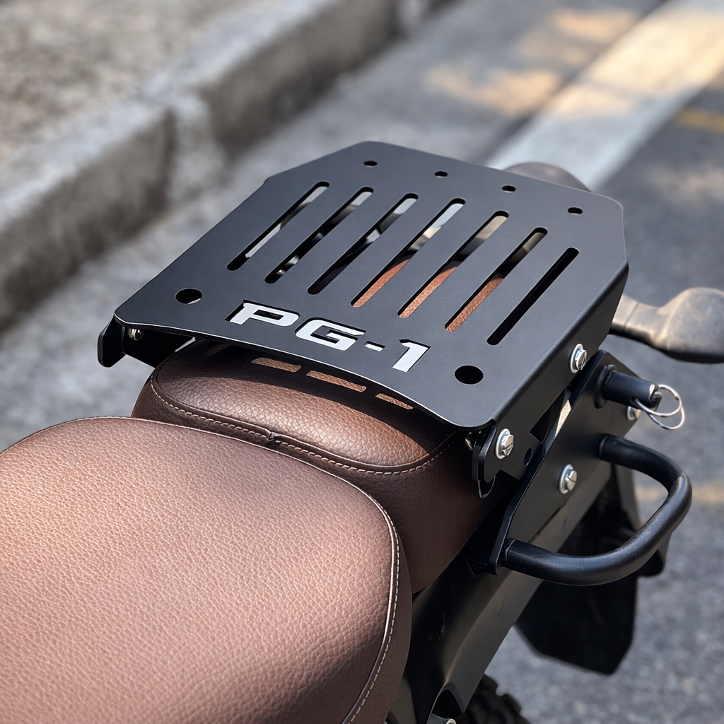 แร็คท้ายพับได้ ตะแกรงท้ายพร้อมราวจับ 2 ข้าง Yamaha PG-1 / PG-1 Gen 2 ตรงรุ่น เหล็กคาร์บอน แข็งแรง รับน้ำหนัก 40KG