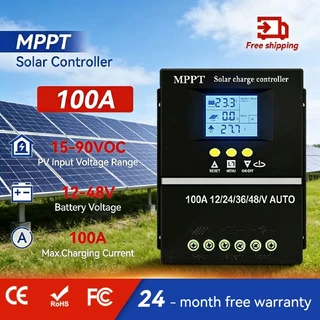 MPPT ชาร์จเจอร์ ชาจเจอร์โซล่า Powland 12v24v36v48V โซล่าชาร์เจอร์ โซล่าคอนโทรลเลอร์ แผงควบคุมพลังงานแสงอาทิตย์