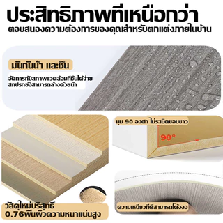 🚚รองรับ COD แผ่นผนังเรียบ WPC ผนังซีเมนต์ใช้โดยตรง ขนาด 40x200cm ตกแต่งผนัง กันชื้น แผงผนังเส้นใยไม้ไผ่ ตกแต่งภายใน