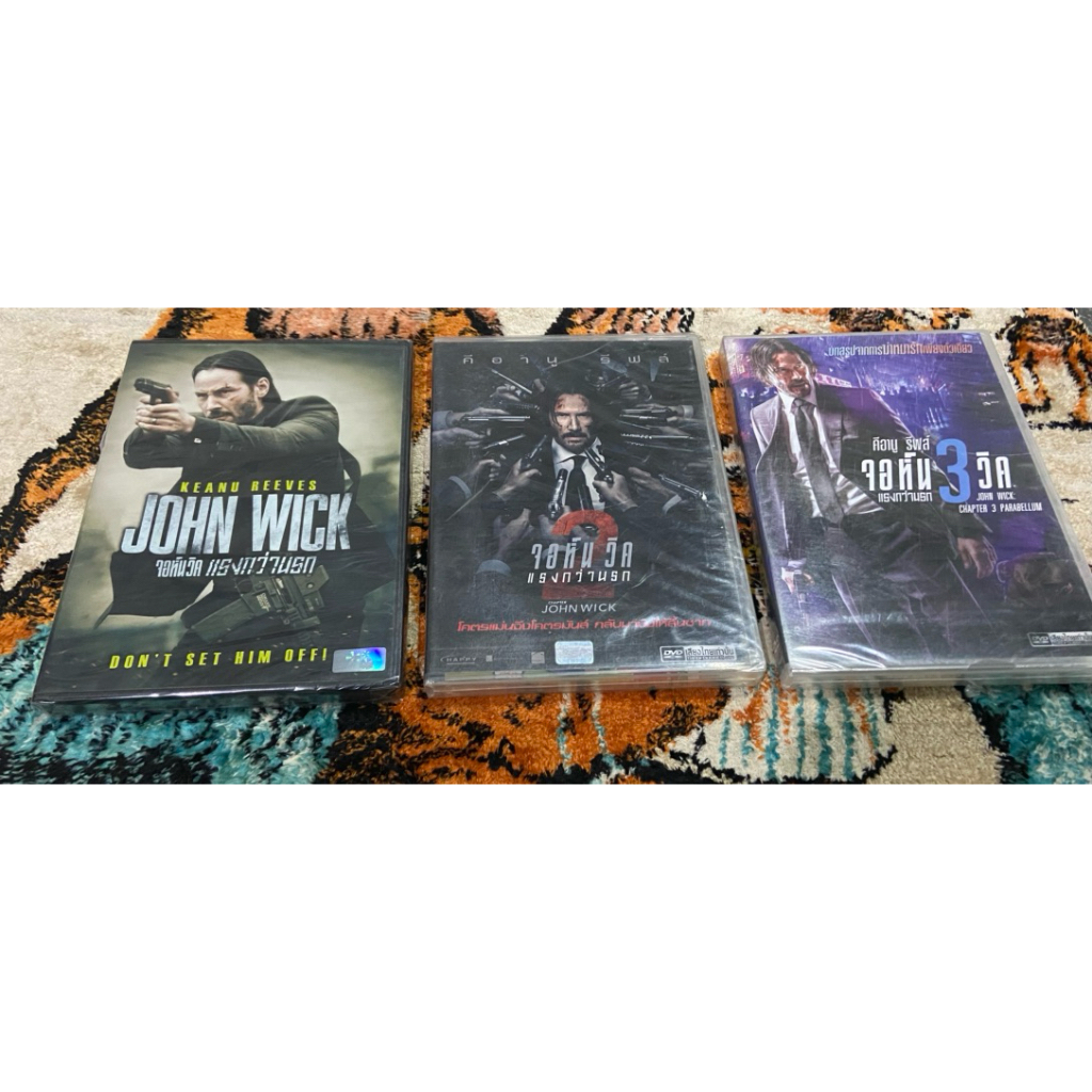 DVD หนัง JOHN WICK 1-3 ปกสวมมือ1แผ่นแท้เสียงไทย 488