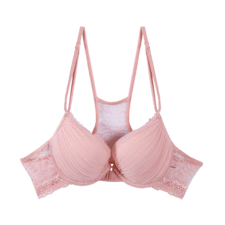 ELLE lingerie Moulded Bra Front-Close ยกทรงตะขอหน้ามีโครงเสริมฟองน้ำตกแต่งพลีท - LB7540