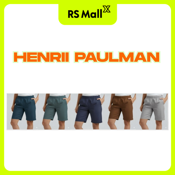 HENRII PAULMAN กางเกงขาสั้นผู้ชาย 5 ตัว 5 สี