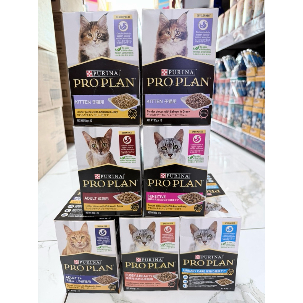 ยกโหล/12ซอง Proplan อาหารแมวเปียก ขนาด85g.