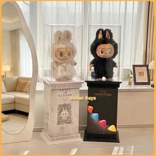 Doll Display Stand with Roman Column Design กล่องโชว์โมเดลอะคริลิคใส ZIMOMO/THE MONSTERS 10th Anniversary