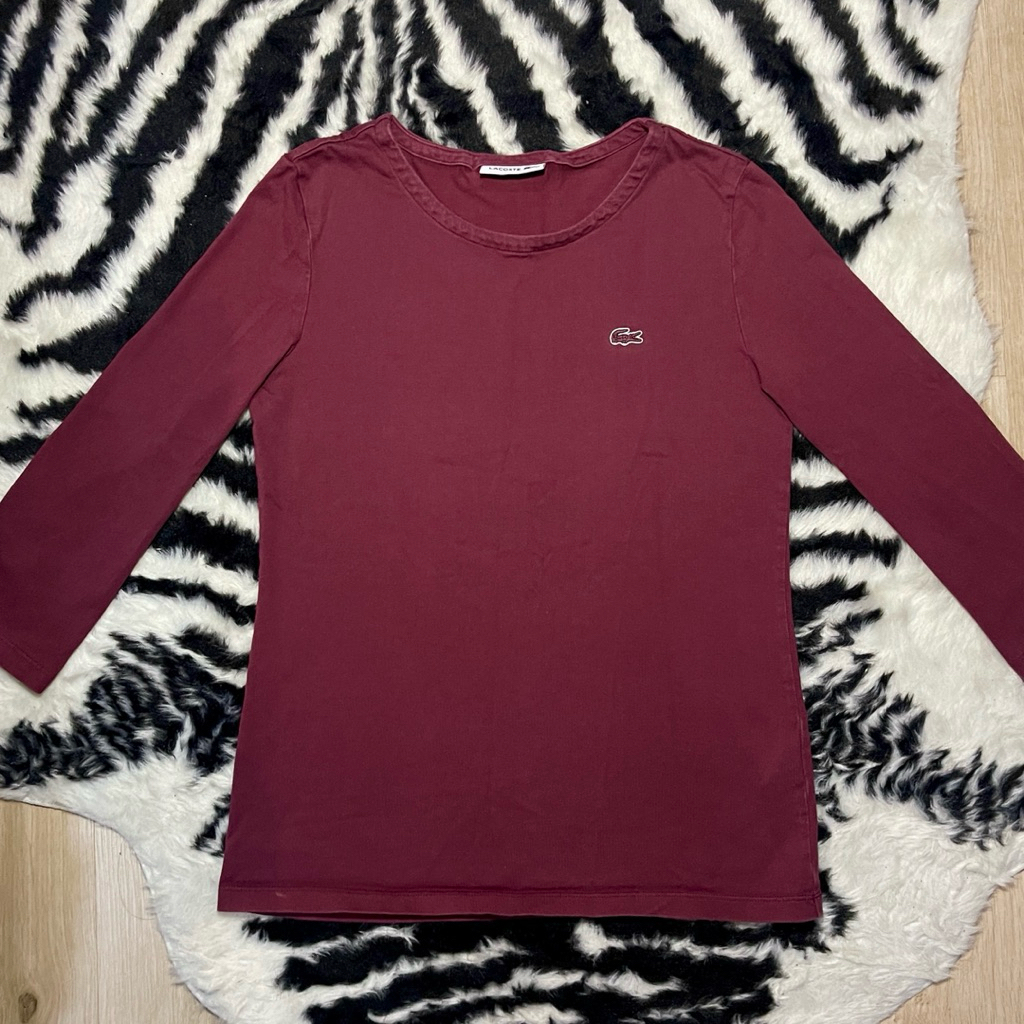 ♥️🐊 Lacoste - เสื้อแขนห้าส่วน มือสอง