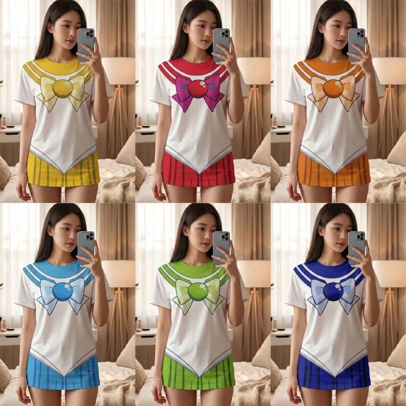 เสื้อยืด (CLP-853) ชุดนักเรียนญี่ปุ่น เซเลอร์มูน Sailor Moon คอสเพลย์