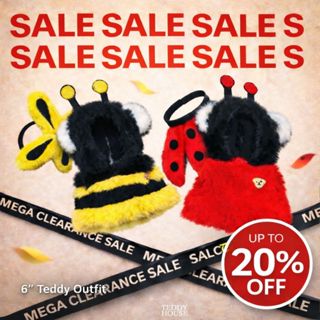 Teddy House : ชุดเสื้อผ้าขนาด 6 นิ้ว Teddy Fairytales Christ…