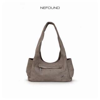 NF25036 NEFOUND กระเป๋าโฮโบรุ่น Ella bag หนังกลับ Premium