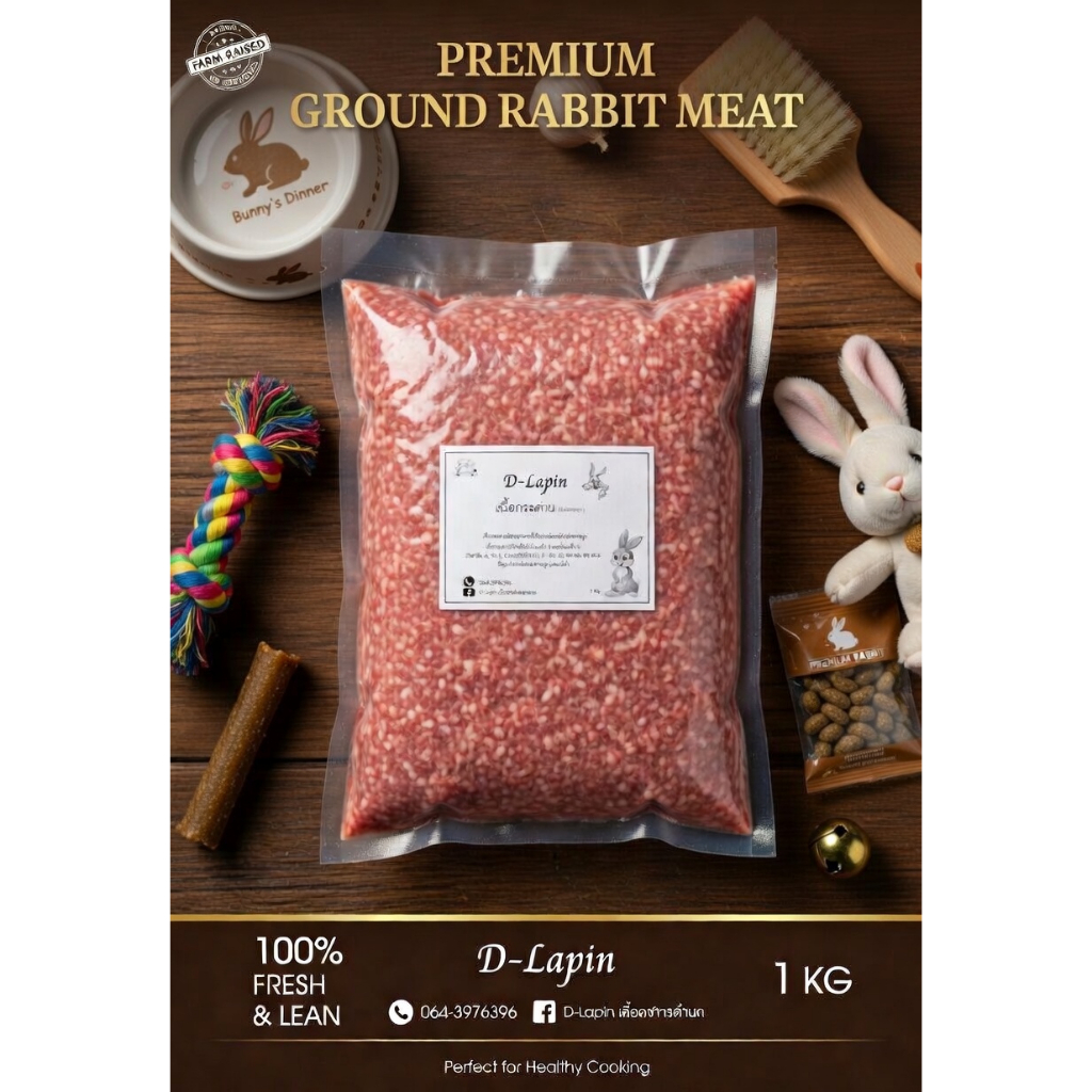 กระต่ายบดละเอียดทั้งตัว (1 Kg.)