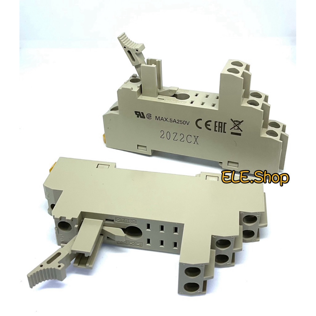 socket P2RF-08-E สำหรับรีเลย์ของแท้  G2R-2-SN ฐานใหม่ P2RFZ-08-E ที่นั่ง 8 ขา P2RF-08-E