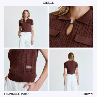 Merge Official - Femme Knit Polo (พร้อมส่ง)