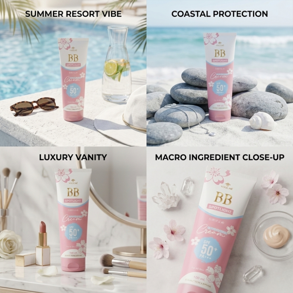 ⚡พร้อมส่ง⚡ บีบีทาตัวขาว บีบีกันแดด SPF50+++ บีบีทาตัว บีบีตัวขาว กันน้ำ กันเหงื่อ บีบีทาผิวกาย ราคา ถูกที่สุด ดีลบีเคเค แกลเลอรีภาพที่ 4