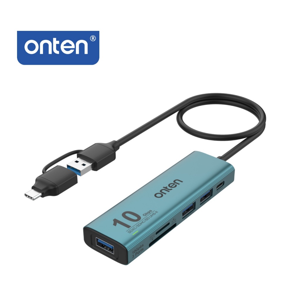 ONTEN UCA613+ 6-in-2 HUB USB และ Type C  USB-A 3.2 * 3+PD3.0+SD/TF