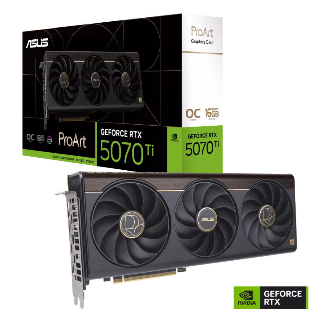 VGA ASUS ProArt GeForce RTX 5070 Ti OC Edition 16GB GDDR7 :  PROART-RTX5070TI-O16G