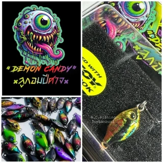 ลูกอมปิศาจ Demon Candy Micro Jig 2.4g/2.8g/3.3g เหยื่อตกปลากะพง ไมโครจิ๊กจิ๋ว Armed with DECOY Hook