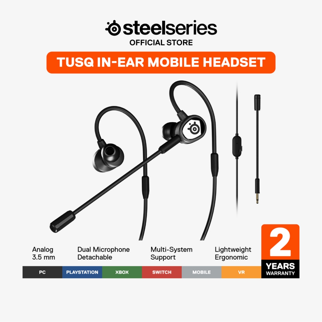 SteelSeries Tusq In-Ear Mobile Gaming Headset หูฟังเกมมิ่งแบบมีสาย