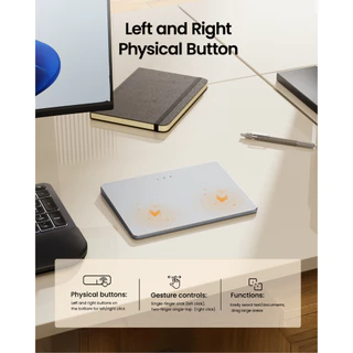 ProtoArc T1 Plus แทร็กแพดไร้สาย Multi-Touch ขนาดใหญ่ บลูทูธ 3 อุปกรณ์ ความแม่นยำสูง รับประกัน 2 ปี