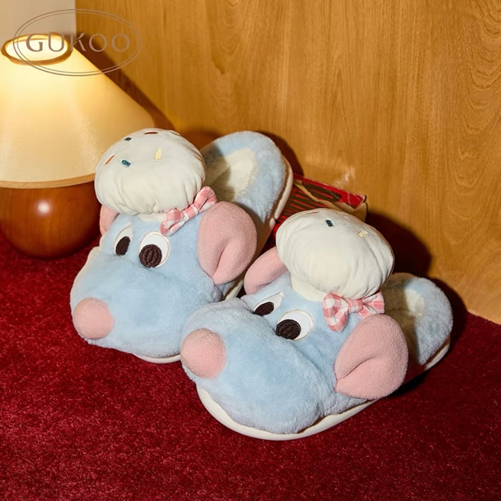 ⚡️พรีออเดอร์⚡️ Gukoo x Ratatouille Slippers รองเท้าสลิปเปอร์ รองเท้าแตะใส่ในบ้าน ลิขสิทธิ์แท้💯%