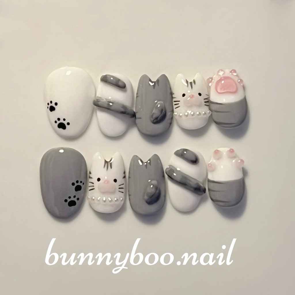 💅เล็บปลอมเจล แมวเหมี๊ยวววว🐈