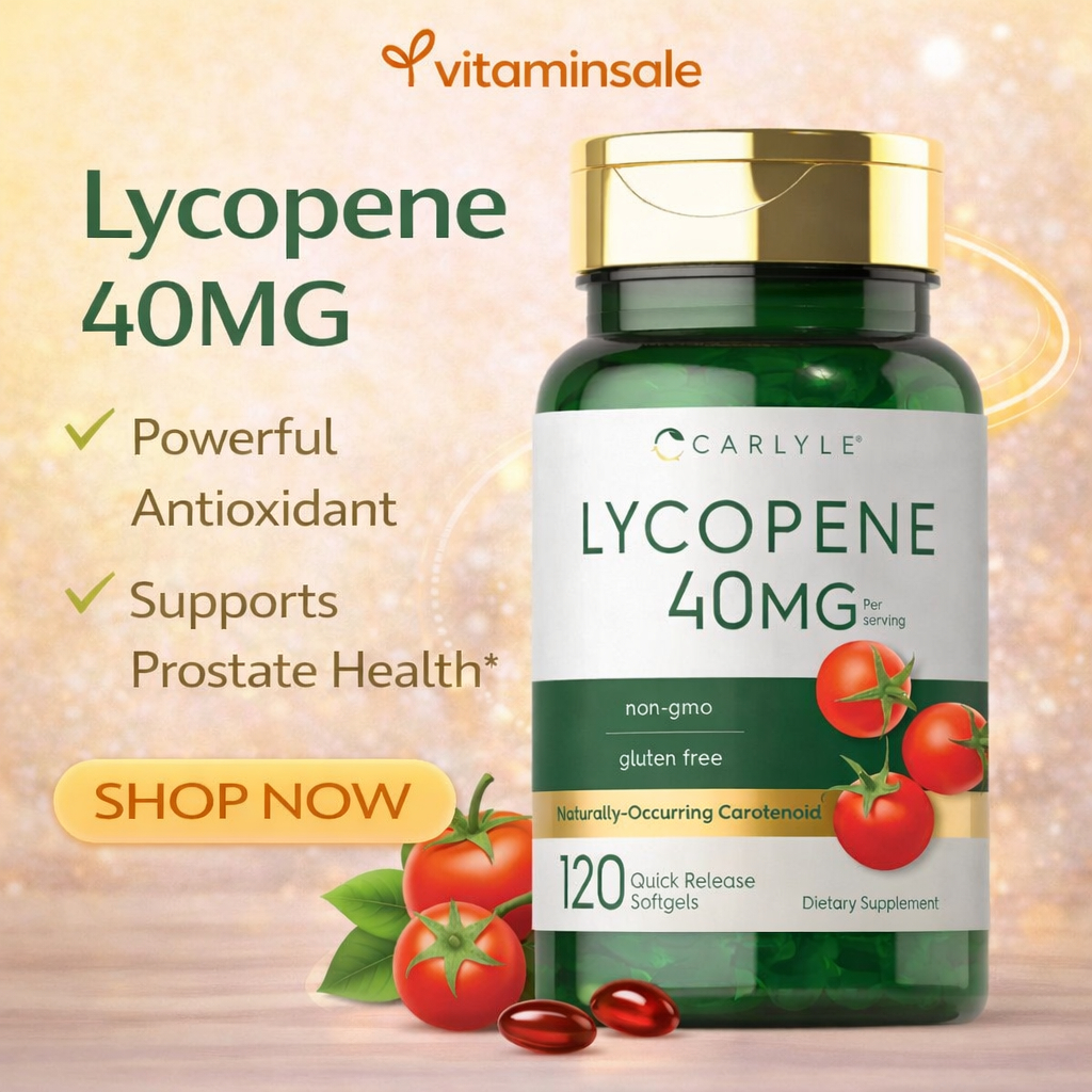 Carlyle Lycopene 40mg 120 เม็ด สารสกัดไลโคปีนเข้มข้น จากมะเขือเทศ