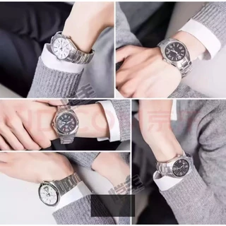 นาฬิกาข้อมือผู้ชาย สายสแตนเลส รุ่น EF-129D-7A/1A-นาฬิกาแฟชั่น มีช่องบอกวันที่