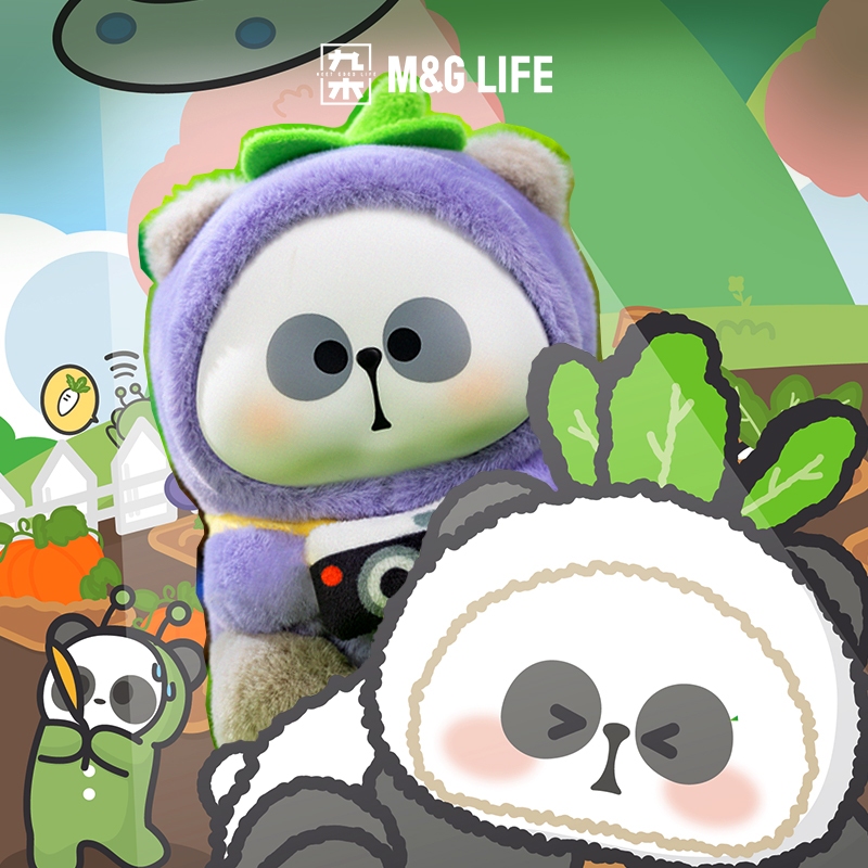 M&G LIFE x Mr.Pa ” Escape Vegetables ” Series Vinyl Plush Pendant Blind Box ตุ๊กตาผ้ากำมะหยี่ไวนิล