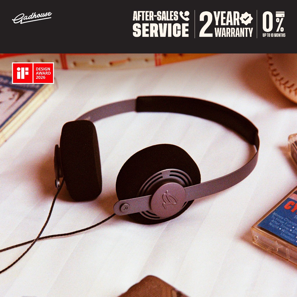 [iF Design Award 2026] Gadhouse Wesley Wired Headphones หูฟังมีสาย ดีไซน์เรโทร 80s เสียงคมชัด ไมค์ใน