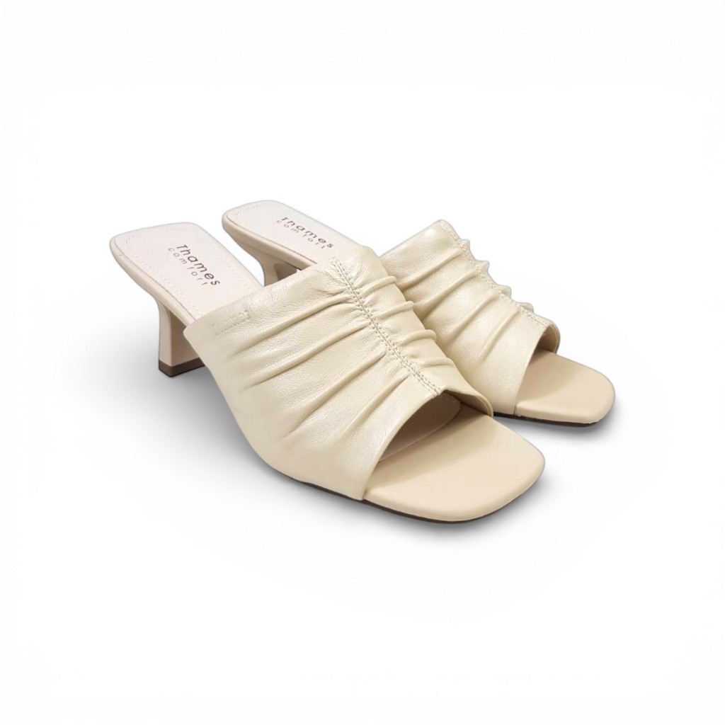 Thames(เทมส์) รองเท้าสวมส้นสูงหนังแท้ผู้หญิง ส้นสูง 2 นิ้ว High heel -TH41133