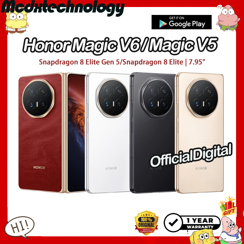 Honor Magic V6 Snapdragon 8 Elite Gen 5 Honor Magic V5 Snapdragon 8 Elite 7.95"  | สนับสนุนไทยและ Google Honor Phone