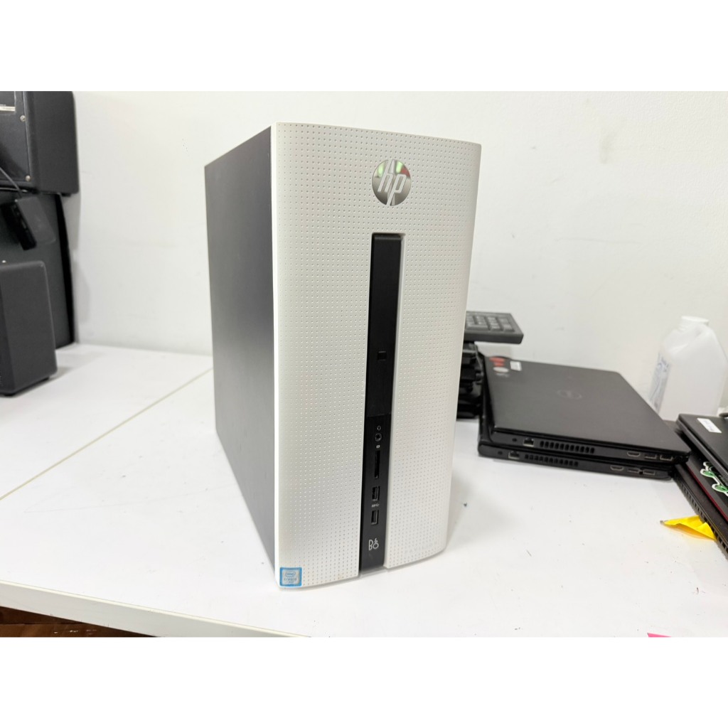 PC คอมพิวเตอร์ HP Pavilion TPC-F086-MT ตำหนิ Switch เปิด กดไม่ค่อยติด CPU i3-6100 Ram 4GB HDD 500GB