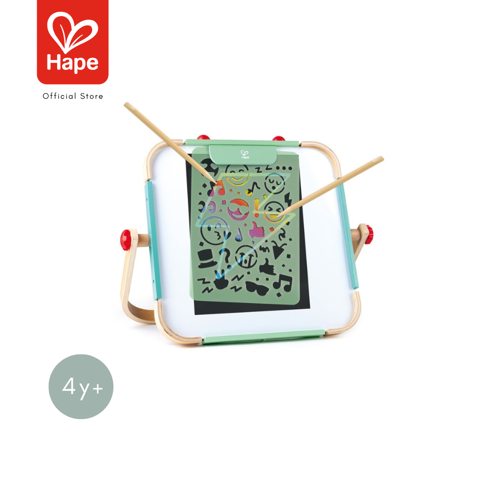 Hape - Oodles of Doodles Scratching        ชุดขูดสี สร้างศิลปะ และภาพพิมพ์ฉลุ        4Y+ รูปที่ 3
