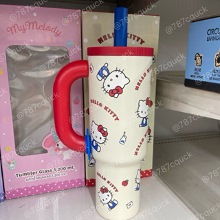 แก้วเก็บความเย็นคิตตี้ แก้วโลตัส 1.2 ลิตร รุ่นมีหูจับ ลิขสิท…