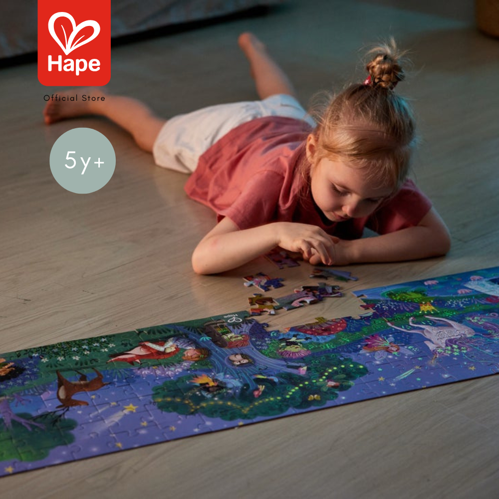 Hape Magic Forest Glow-in-the-Dark Puzzle, 1.5 m, 6Y+ image 2